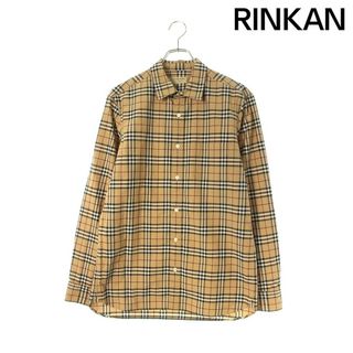 バーバリー(BURBERRY)のバーバリー  4061811 胸ポケットコットンチェック長袖シャツ メンズ M(シャツ)