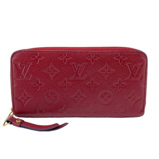 ルイヴィトン(LOUIS VUITTON)のルイヴィトン LOUIS VUITTON 長財布
 モノグラムアンプラント ジッピーウォレット ラウンドファスナー M62214 ワインレッド(財布)