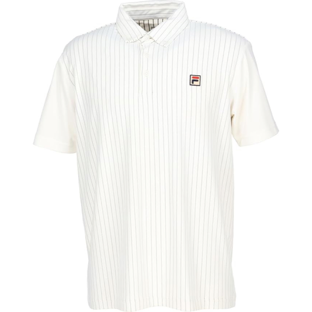FILA(フィラ)のFILA フィラ テニスウェア 半袖ゲームポロシャツ VM5628白メンズM新品 スポーツ/アウトドアのテニス(ウェア)の商品写真