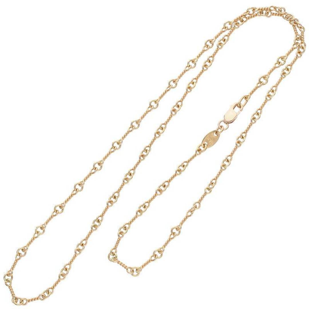 Chrome Hearts(クロムハーツ)のクロムハーツ  22K NECKCHAIN T18/ツイストチェーン18inch ゴールドネックレス メンズ 18inch メンズのアクセサリー(ネックレス)の商品写真