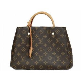 ルイヴィトン(LOUIS VUITTON)のLOUIS VUITTON　ルイヴィトン　モンテーニュbb　M41055　モノグラム　ハンドバッグ　ショルダーバッグ　ブラウン　鍵　カデナ　シンプル　レディース　ギフト　プレゼント包装可【中古】松前R56号店(メッセンジャーバッグ)