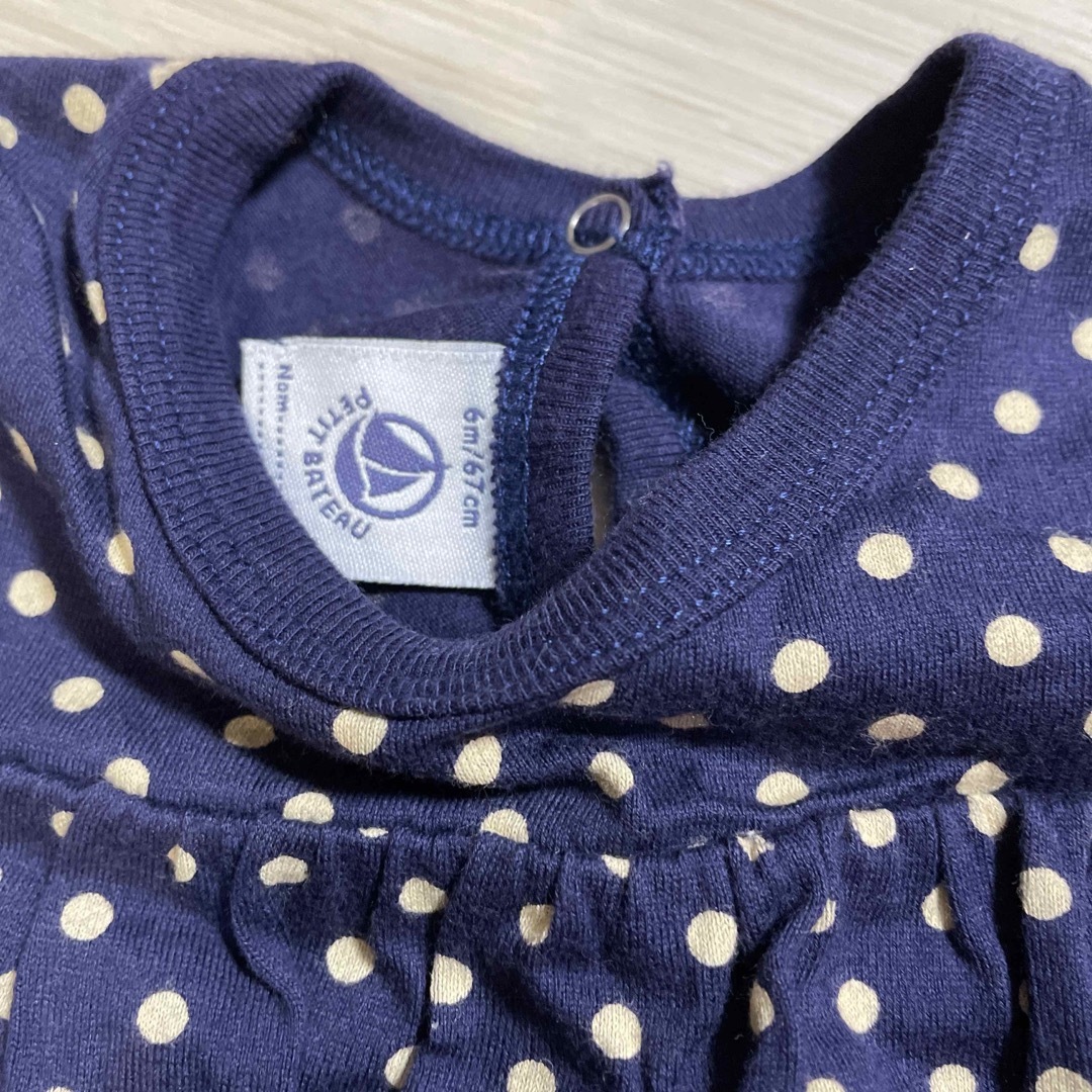 PETIT BATEAU(プチバトー)のプチバトー　ロンパースセット キッズ/ベビー/マタニティのベビー服(~85cm)(ロンパース)の商品写真