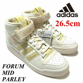 アディダス(adidas)の新品　アディダス　26.5㎝　フォーラムミッド パーレイ　ホワイト　バッシュ(スニーカー)