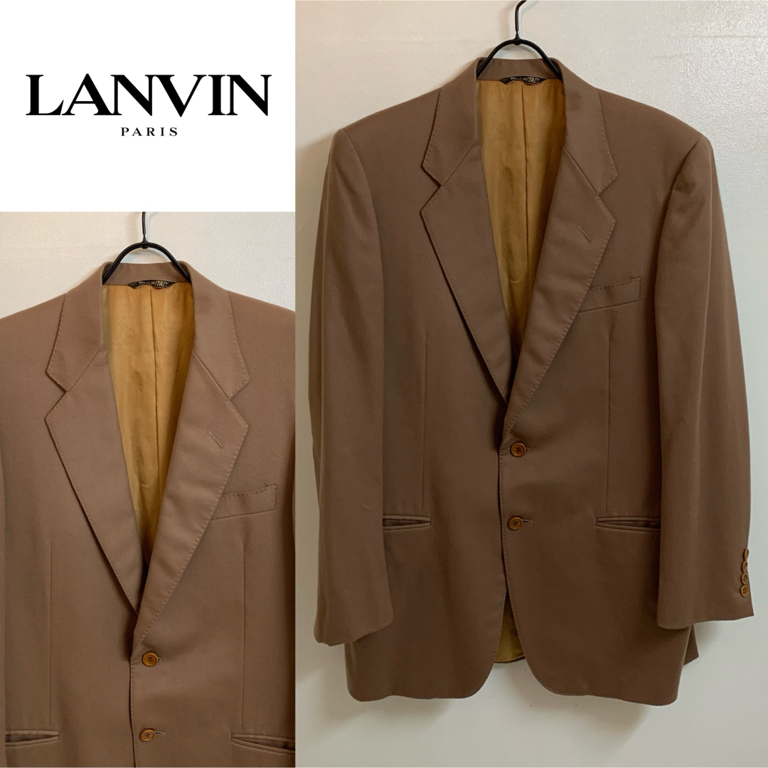 LANVIN(ランバン)のLANVIN PARIS VINTAGE ITALY製 カシミア混 ジャケット メンズのジャケット/アウター(テーラードジャケット)の商品写真