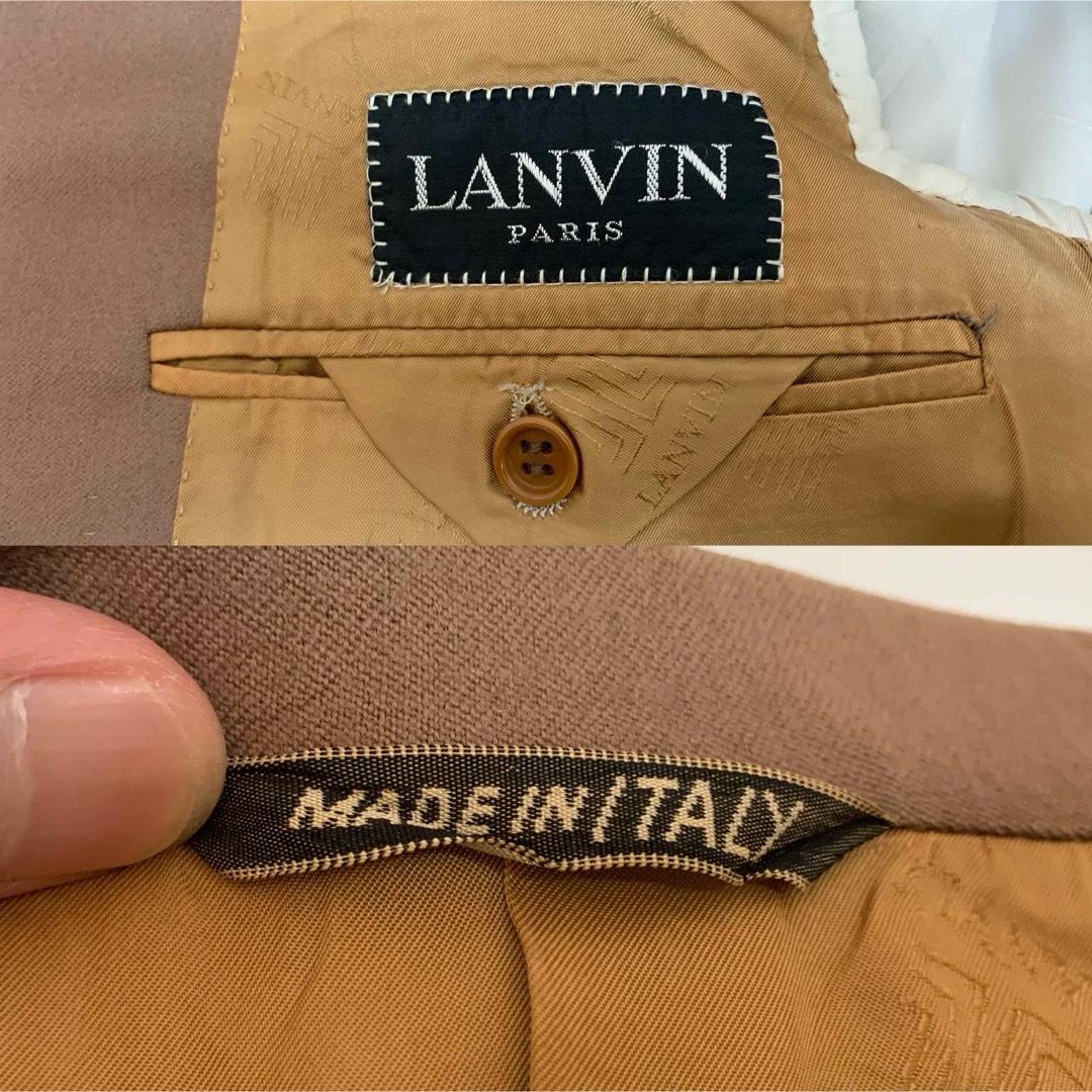 LANVIN(ランバン)のLANVIN PARIS VINTAGE ITALY製 カシミア混 ジャケット メンズのジャケット/アウター(テーラードジャケット)の商品写真
