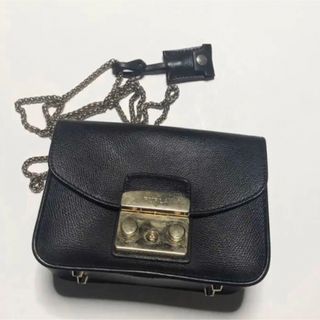 フルラ(Furla)のFURLA フルラ メトロポリス チェーンバッグ 黒(ショルダーバッグ)