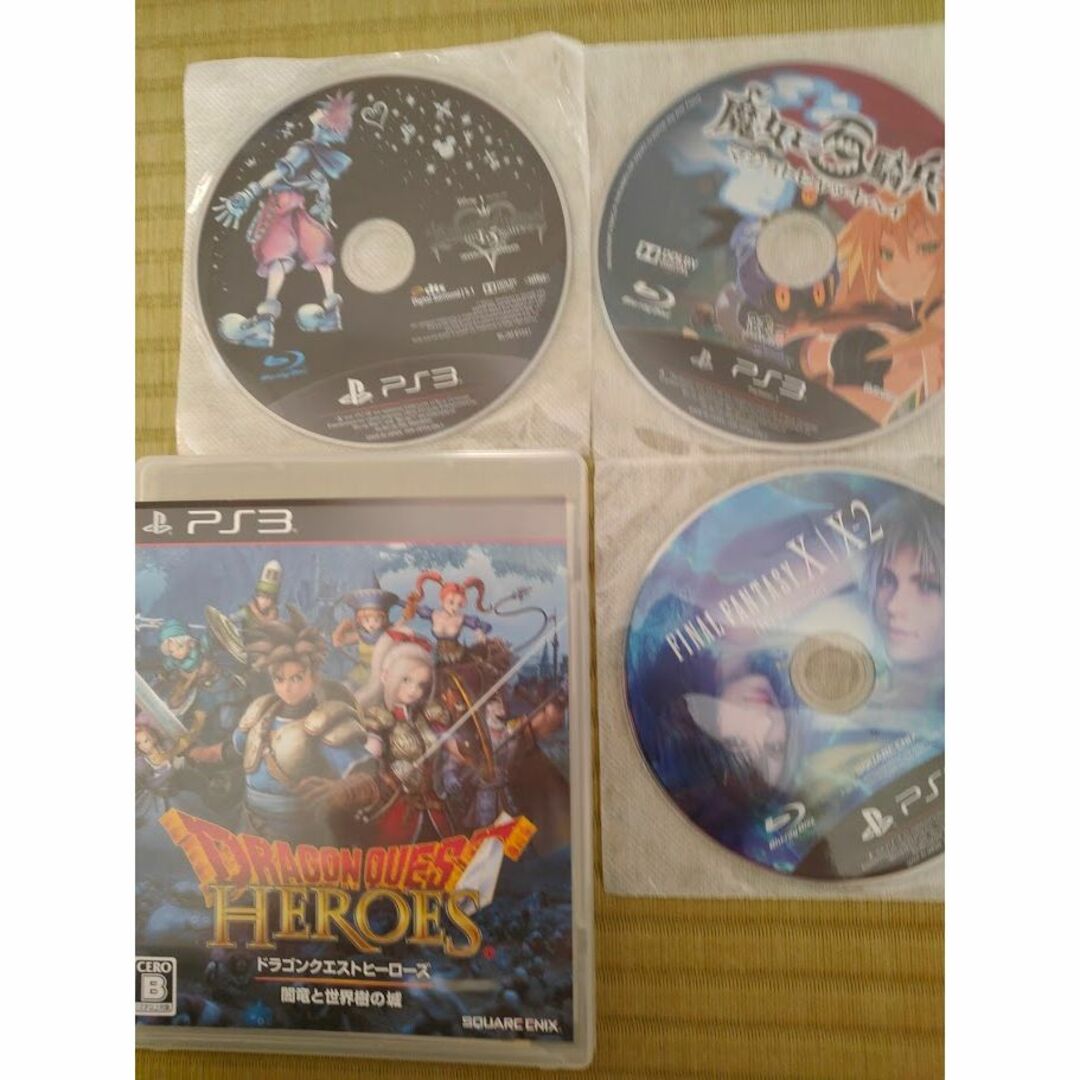 PlayStation3(プレイステーション3)のPS3　ドラクエヒーローズ1　魔女と百騎兵　KH1.5　FF10　動作確認済み エンタメ/ホビーのゲームソフト/ゲーム機本体(家庭用ゲームソフト)の商品写真