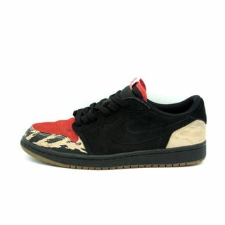 ナイキ(NIKE)のナイキ NIKE × ソールフライ Sole Fly ■ 【 AIR JORDAN 1 LOW Black and Sport Red DN3400 001 】 エア ジョーダン 1 ロー ブラック アンド スポーツ レッド スニーカー f20882(スニーカー)