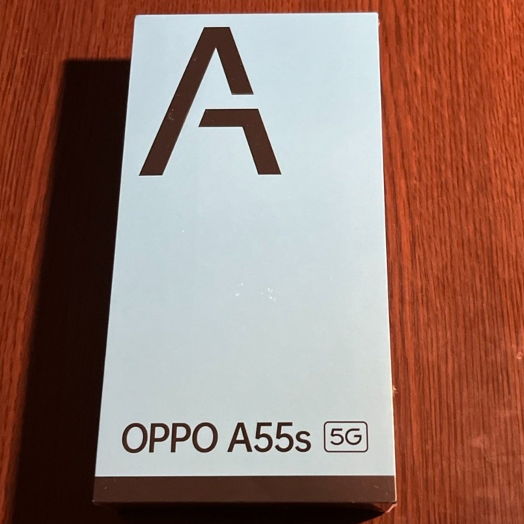 OPPO(オッポ)のOPPO SIMフリースマートフォン A55S 5G ブラック新品未開封 スマホ/家電/カメラのスマートフォン/携帯電話(スマートフォン本体)の商品写真