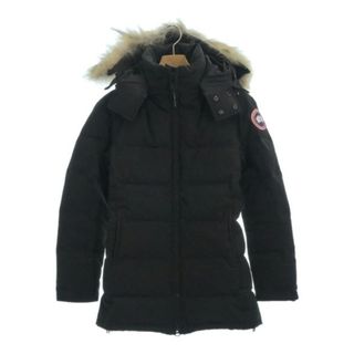 カナダグース(CANADA GOOSE)のCANADA GOOSE カナダグース ダウンコート S 黒 【古着】【中古】(ダウンコート)