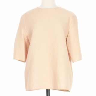 ステラマッカートニー(Stella McCartney)のステラマッカートニー コットンシルク クルーネックシャツ ブラウス 半袖 40(シャツ/ブラウス(半袖/袖なし))