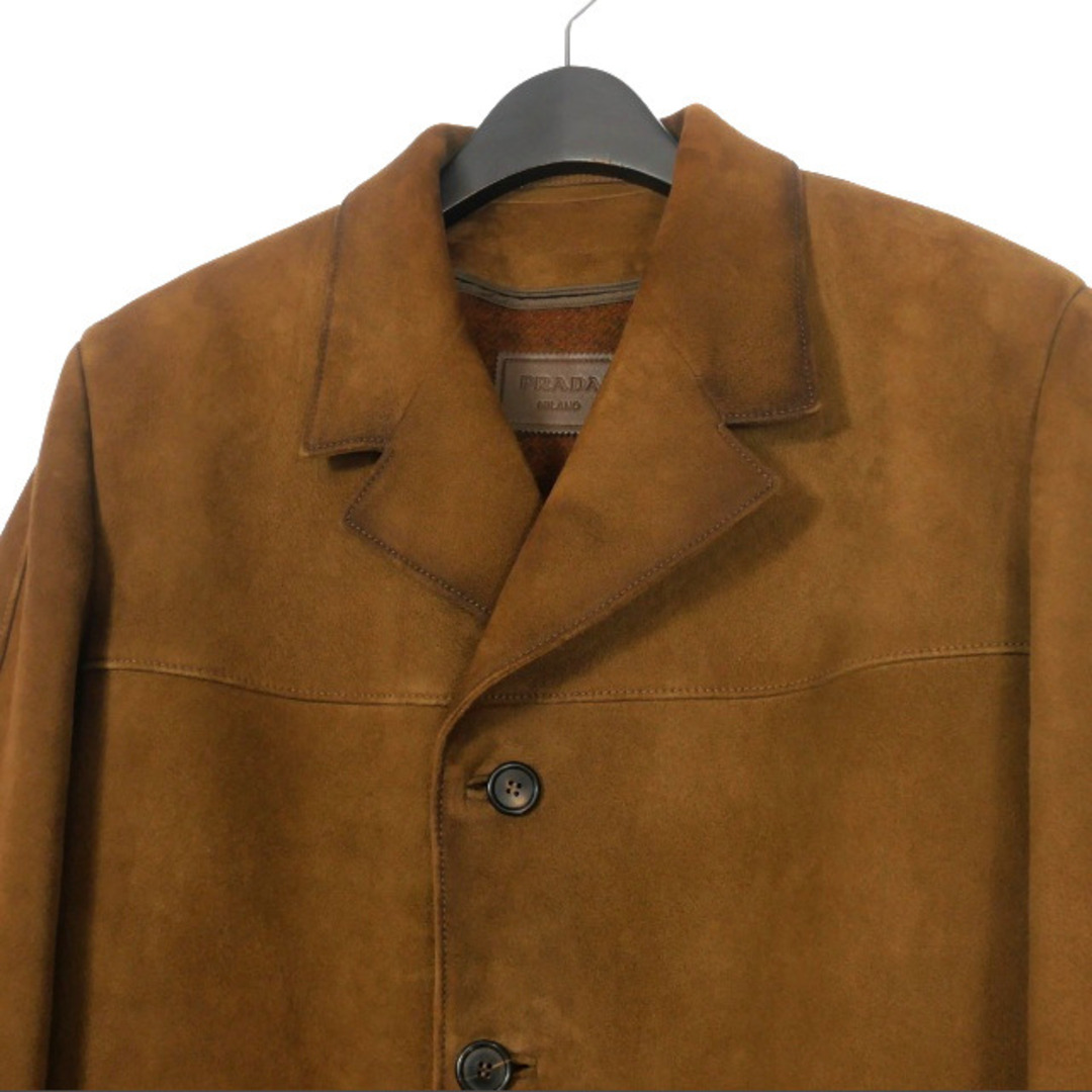 PRADA - プラダ PRADA 23AW スエードジャケット カーコート 44 PRADA - プラダ PRADA 23AW スエードジャケット カーコート 44
