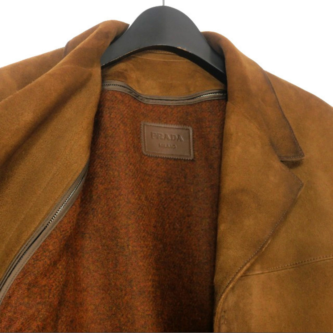 PRADA - プラダ PRADA 23AW スエードジャケット カーコート 44 PRADA - プラダ PRADA 23AW スエードジャケット カーコート 44
