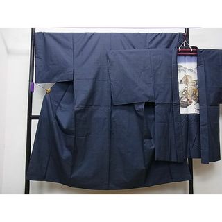 平和屋1■男性　本場大島紬　アンサンブル　100亀甲　逸品　dy8019(着物)