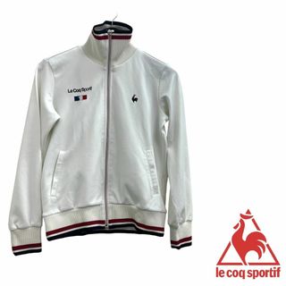 ルコックスポルティフ(le coq sportif)の【ルコックスポルティフ トラックジャケットジャージ レディースＭ ホワイト】(ウエア)