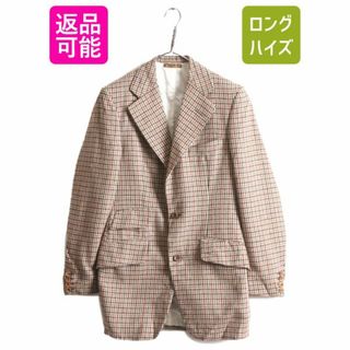 イギリス製  ターンブル&アッサー ツイード テーラード ジャケット メンズ S / ブレザー Turnbull&Asser チェック チェンジポケット 英国製(テーラードジャケット)