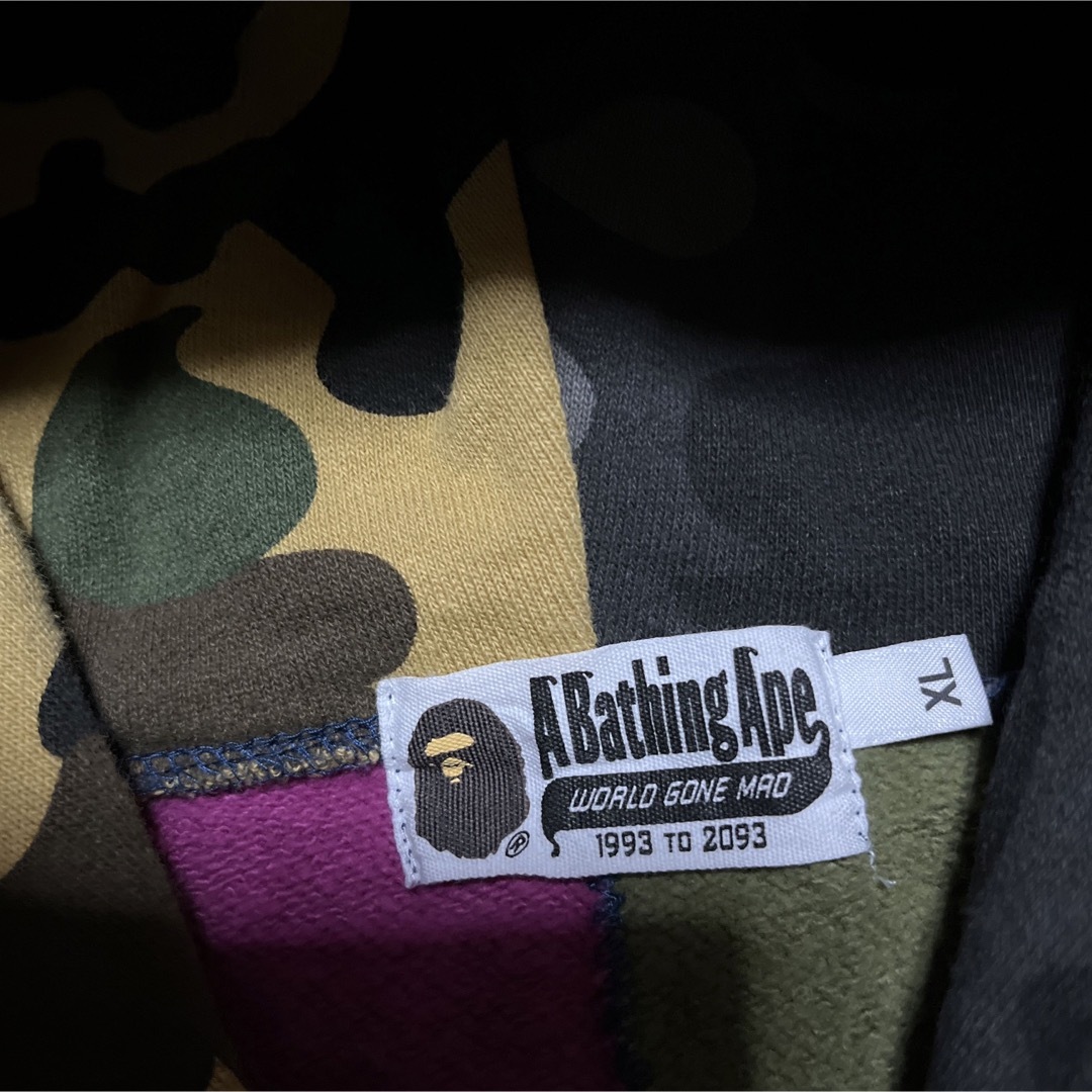 APE BAPE KAWS MIX CAMO シャークパーカー SHARK XL APE BAPE KAWS MIX CAMO シャークパーカー SHARK XL