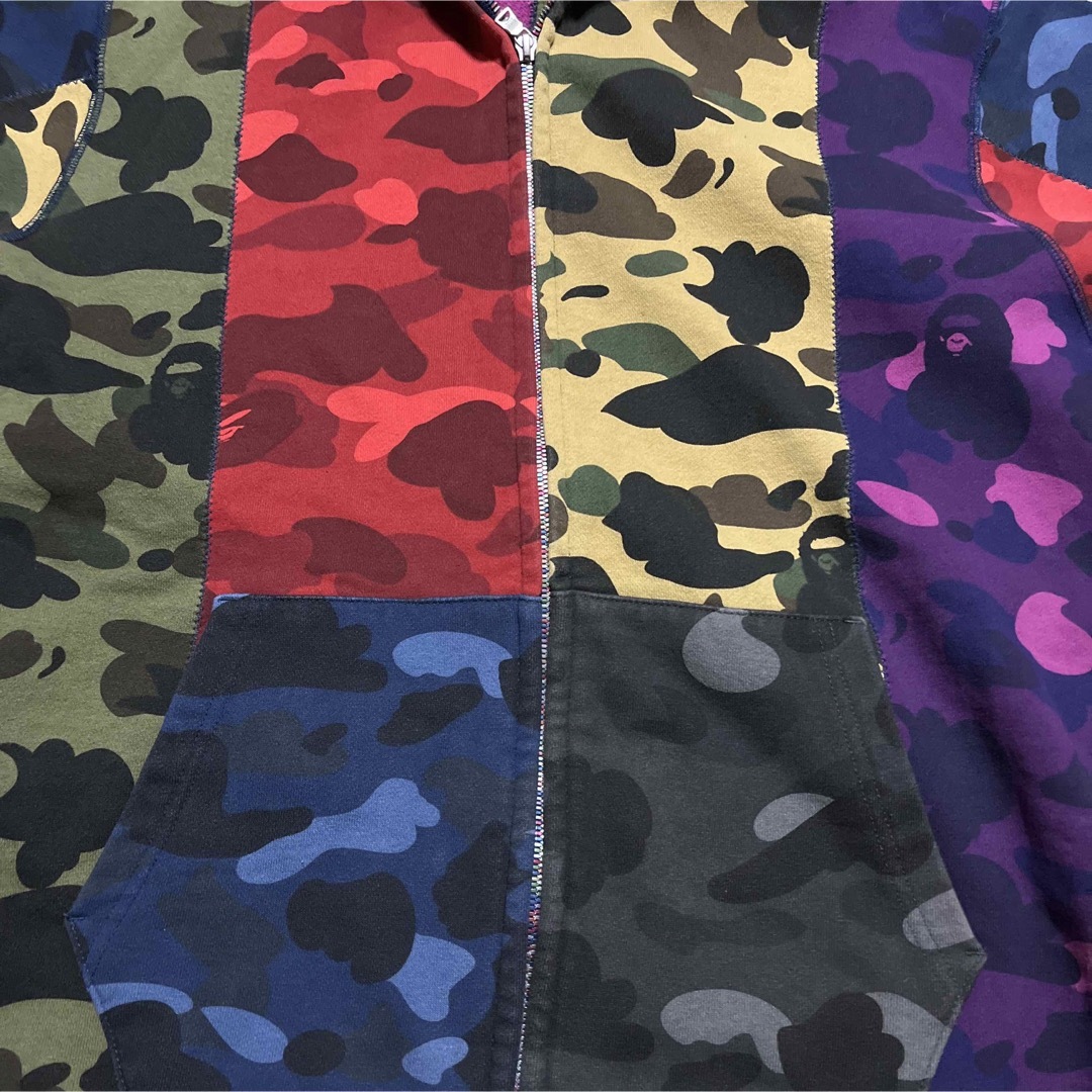 APE BAPE KAWS MIX CAMO シャークパーカー SHARK XL APE BAPE KAWS MIX CAMO シャークパーカー SHARK XL