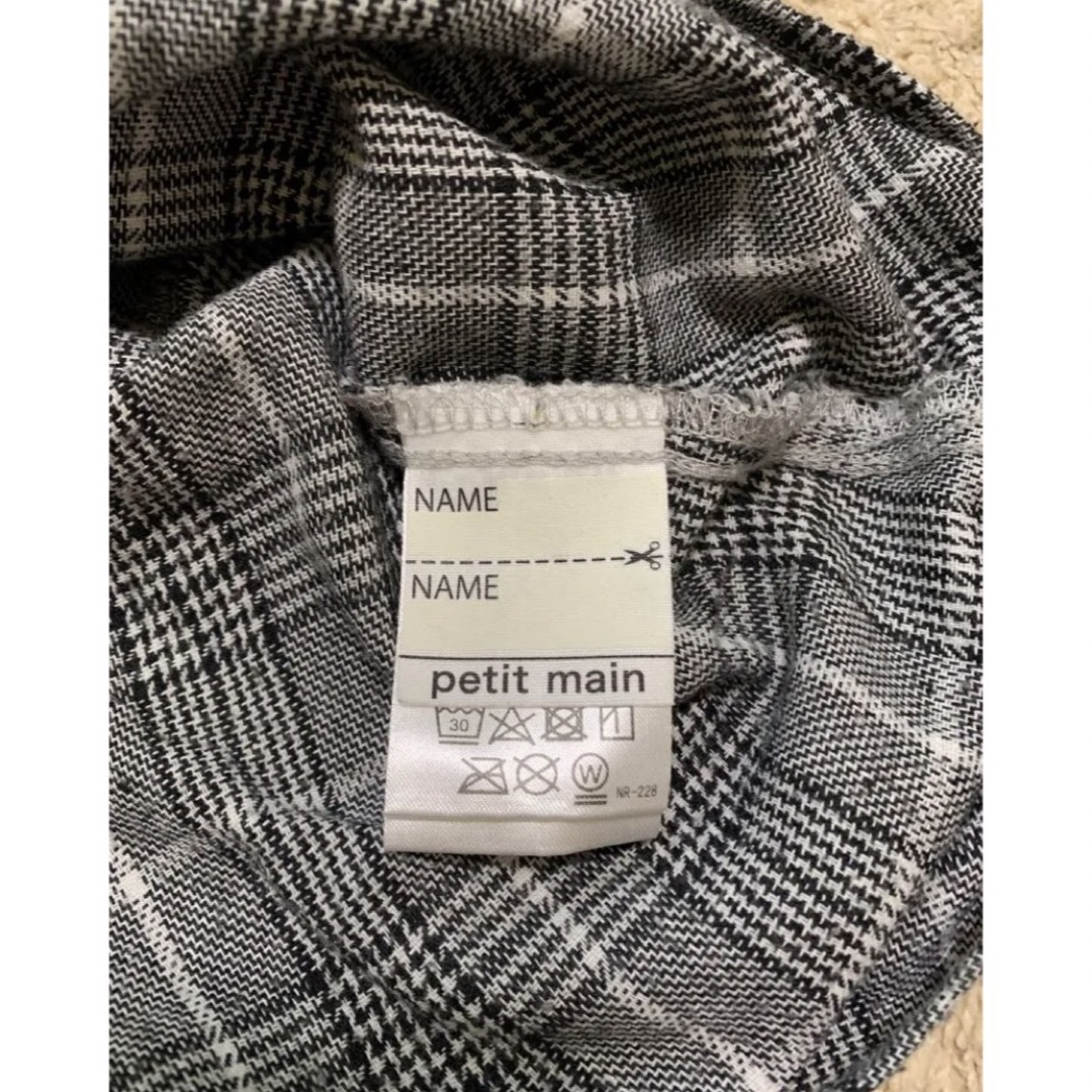 petit main(プティマイン)のプティマイン　ドッキングワンピ80 キッズ/ベビー/マタニティのベビー服(~85cm)(ワンピース)の商品写真