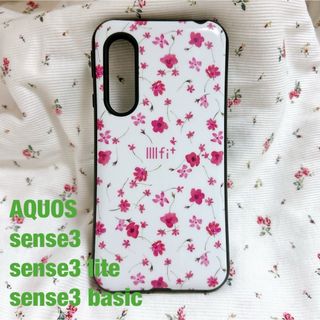 AQUOS sense 3 花柄ケース(Androidケース)