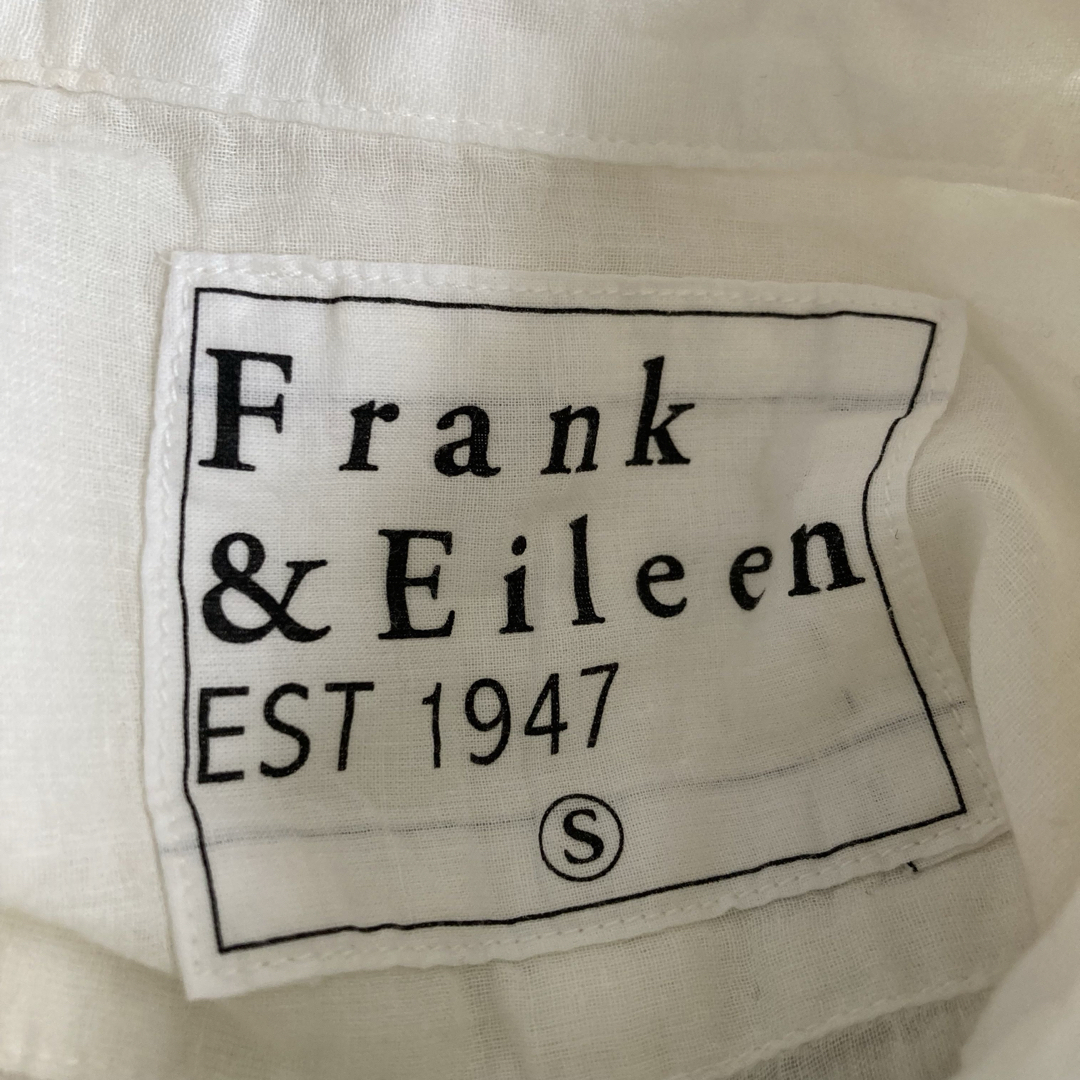 Frank&Eileen(フランクアンドアイリーン)のフランクアンドアイリーン　シアーシャツ　ホワイト　透け感　メンズ　アメリカ製　S メンズのトップス(シャツ)の商品写真