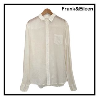 フランクアンドアイリーン(Frank&Eileen)のフランクアンドアイリーン　シアーシャツ　ホワイト　透け感　メンズ　アメリカ製　S(シャツ)