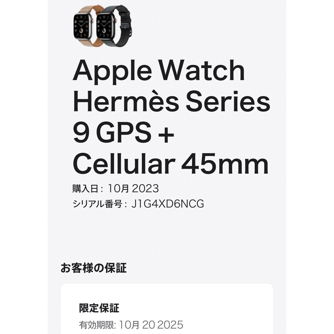 Apple Watch(アップルウォッチ)の専用です！Apple Watch HERMES series9 メンズの時計(腕時計(デジタル))の商品写真