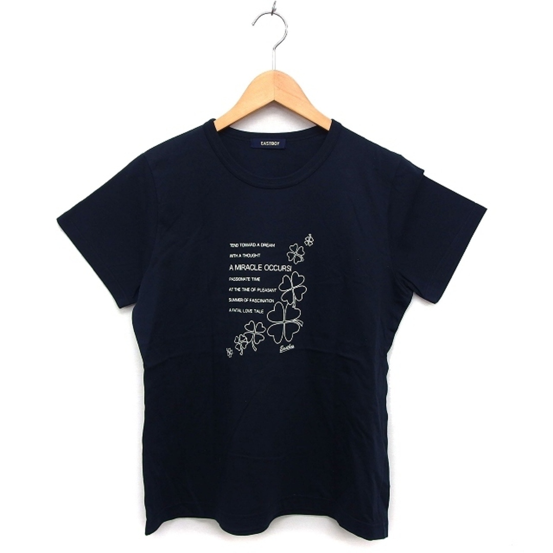 EASTBOY(イーストボーイ)のイーストボーイ カットソー Tシャツ ラウンドネック コットン 綿 プリント  レディースのトップス(Tシャツ(半袖/袖なし))の商品写真