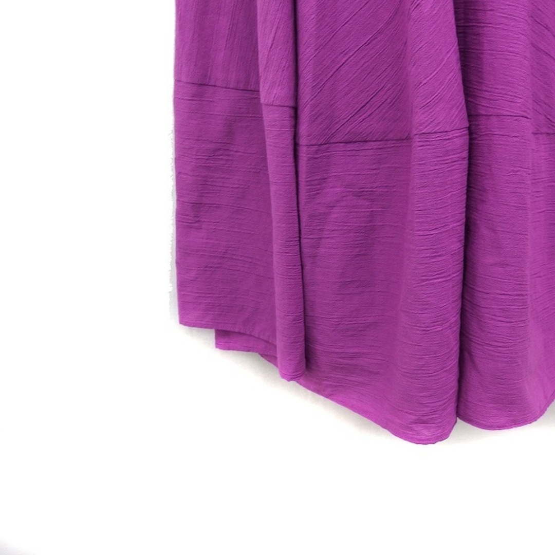 other(アザー)のイリゼ irise ギャザー フレアスカート ロング マキシ丈 2 パープル 紫 レディースのスカート(ロングスカート)の商品写真