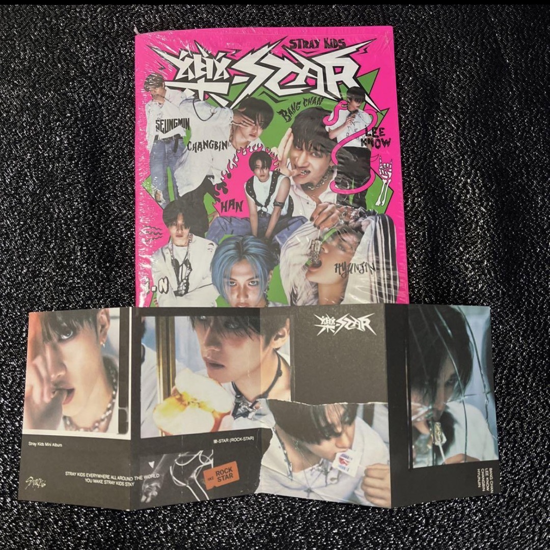 Stray kids スキズ 樂-STAR Headliner Postcard エンタメ/ホビーのCD(K-POP/アジア)の商品写真