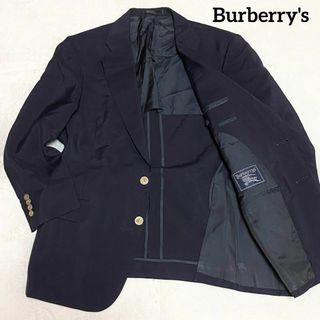 バーバリー(BURBERRY)のバーバリー　テーラードジャケット　ネイビー　BE3（M相当）　金ボタン　紺ブレ(テーラードジャケット)