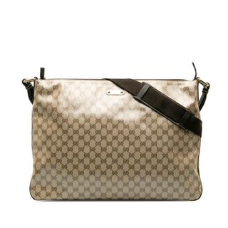 グッチ(Gucci)のグッチ GGスプリーム メッセンジャーバッグ 斜め掛け ショルダーバッグ 190628 PVC メンズ GUCCI 【1-0136831】(ショルダーバッグ)