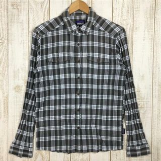 パタゴニア(patagonia)のMENs XS  パタゴニア ロングスリーブ ステアーズマン シャツ Long-Sleeved Steersman Shirt 生産終了モデル 入手困難 PATAGONIA 53833 BOIB Boondocks: Ink Black グレー系(その他)