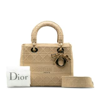 ディオール(Dior)の美品 ディオール レディ ディーライト ハンドバッグ ショルダーバッグ 2WAY キャンバス レディース Dior 【228-37426】(ハンドバッグ)