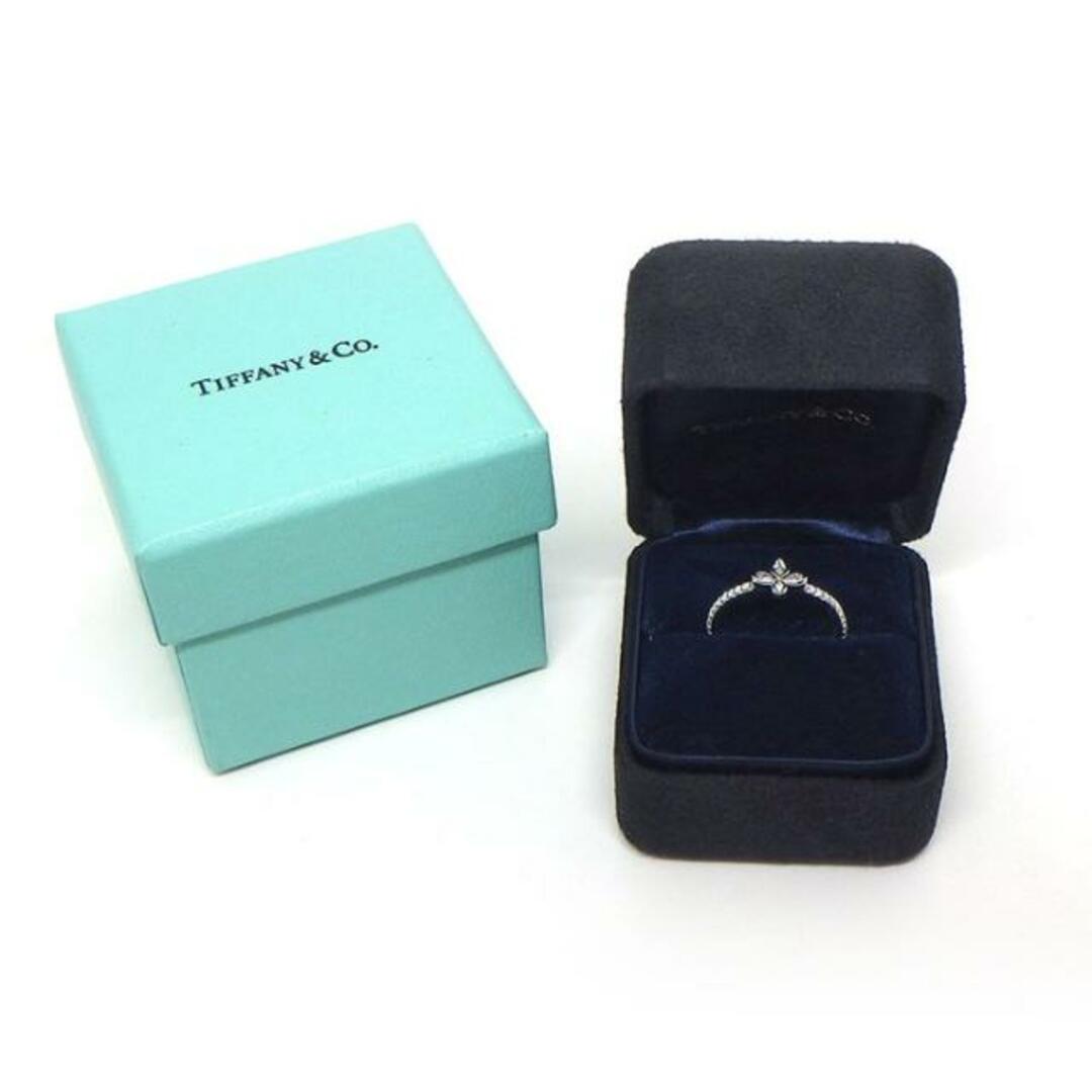 Tiffany & Co.(ティファニー)のティファニー Tiffany & Co. リング フルール ド リス フラワー ユリ ダイヤモンド PT950 10号 【中古】 レディースのアクセサリー(リング(指輪))の商品写真