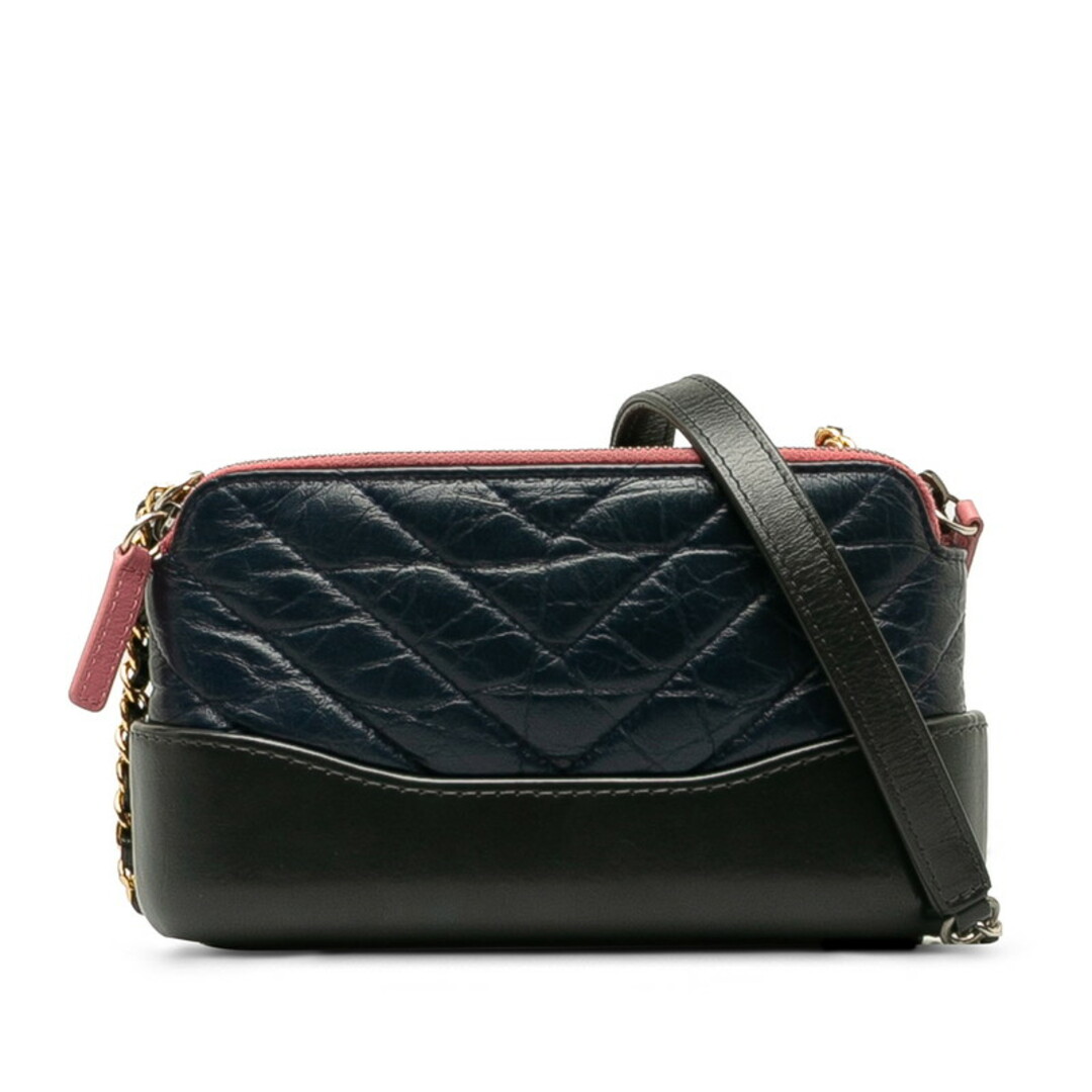 CHANEL - シャネル ガブリエル キルティング チェーン ウォレット ミニ ショルダーバッグ レザー レディース CHANEL 【228-37804】
