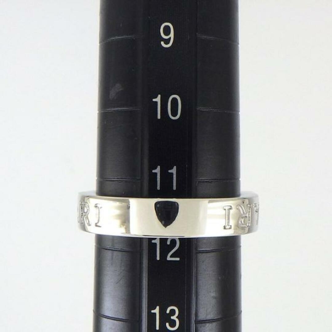 BVLGARI(ブルガリ)のブルガリ BVLGARI リング B-zero1 ビーゼロワン エッセンシャル バンド 339984 ダブルロゴ 1ポイント ダイヤモンド 0.04ct K18WG 11.5号 【中古】 レディースのアクセサリー(リング(指輪))の商品写真