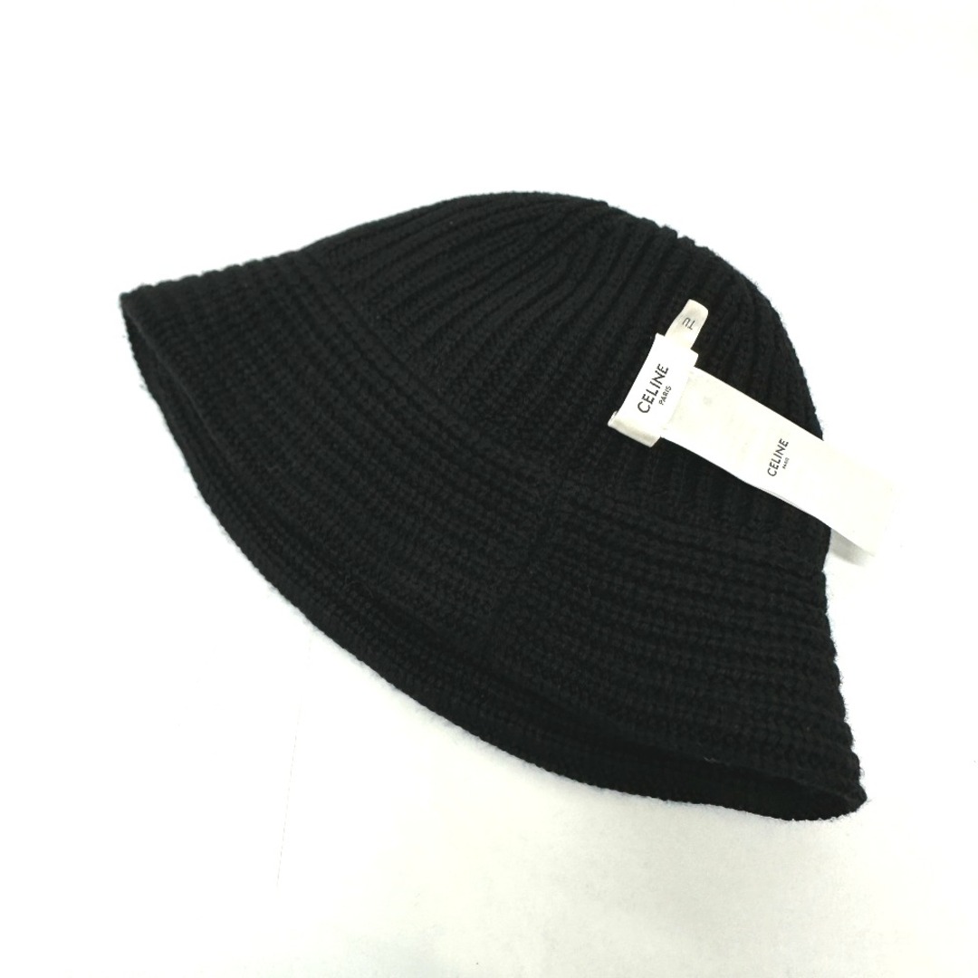 celine(セリーヌ)のセリーヌ CELINE トリオンフ 2A80T384D バケットハット ボブハット  ニット帽 ニット ブラック レディースの帽子(ハット)の商品写真