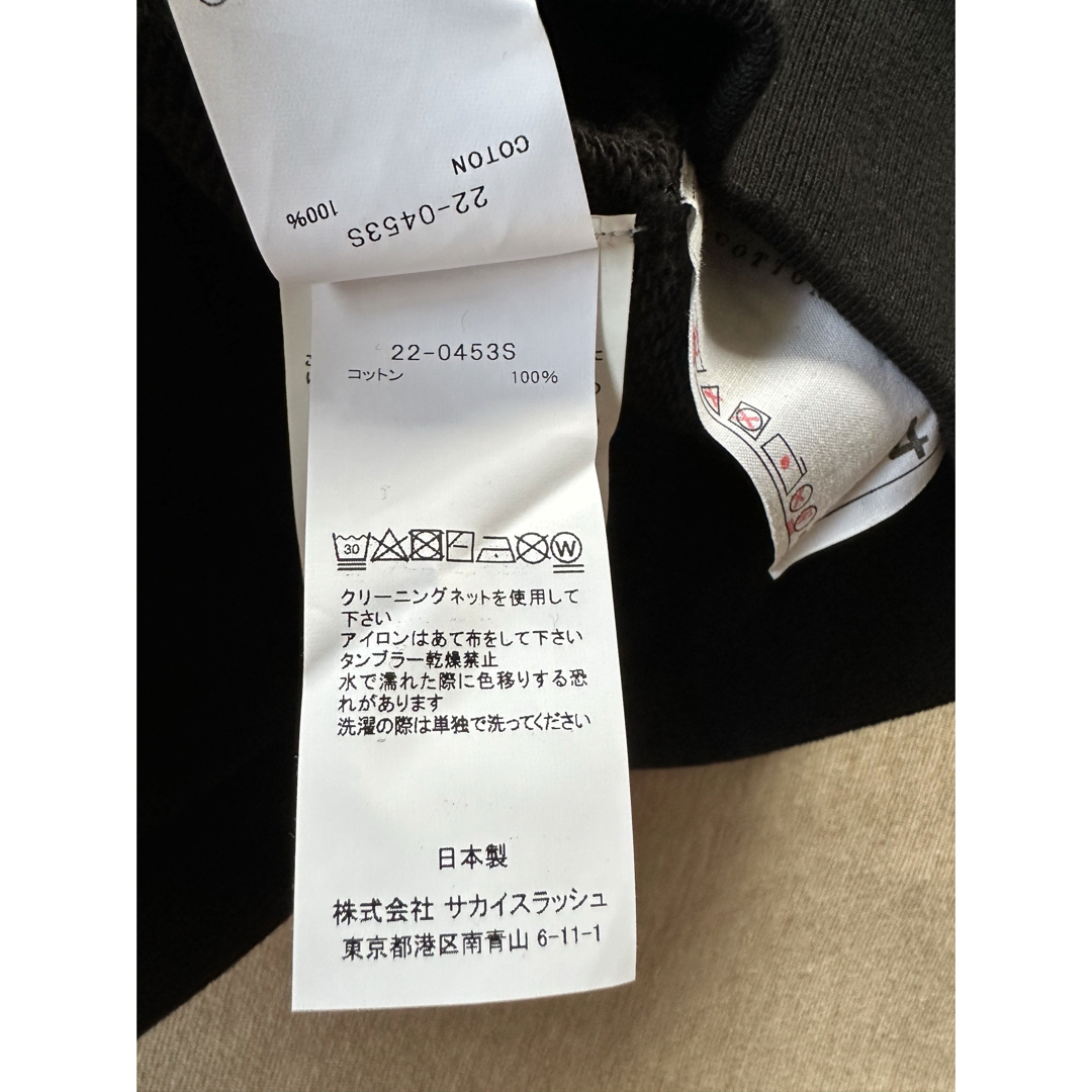 sacai(サカイ)の黒新品 sacai サカイ メンズ forever スウェット シャツ パーカー メンズのトップス(スウェット)の商品写真