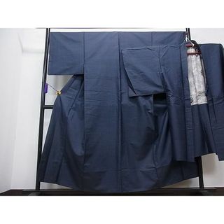 平和屋川間店■男性　本場大島紬　アンサンブル　吉祥文　逸品　ua6311(着物)