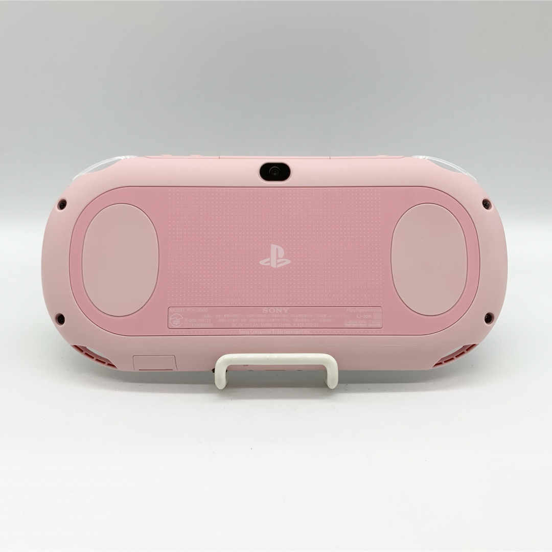 PlayStation Vita(プレイステーションヴィータ)の【液晶美品】PSvita ライトピンク ホワイト PCH-2000 本体 動作品 エンタメ/ホビーのゲームソフト/ゲーム機本体(携帯用ゲーム機本体)の商品写真