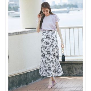 トッコクローゼット(TOCCO closet)のtocco closet トワルドジュイ柄マーメイドスカート(ロングスカート)