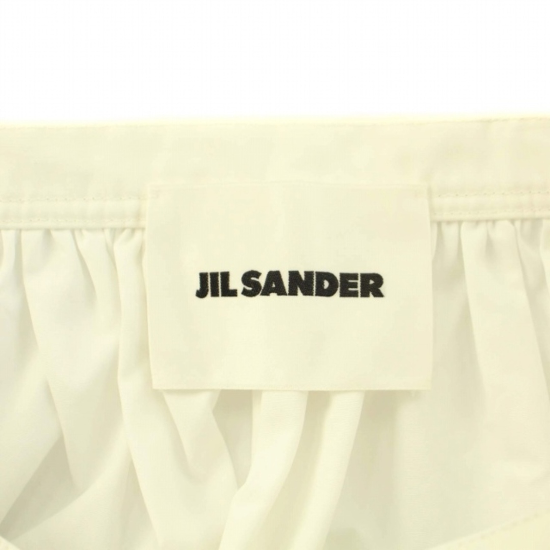 Jil Sander(ジルサンダー)のジルサンダー スカート ロング マキシ フレア ギャザー 36 XXS 白 レディースのスカート(ロングスカート)の商品写真