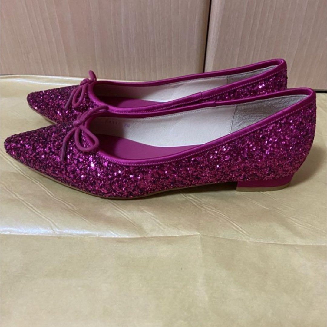 NICAL(ニカル)のNICAL スパンコールパンプス　ピンク　美品 レディースの靴/シューズ(ハイヒール/パンプス)の商品写真