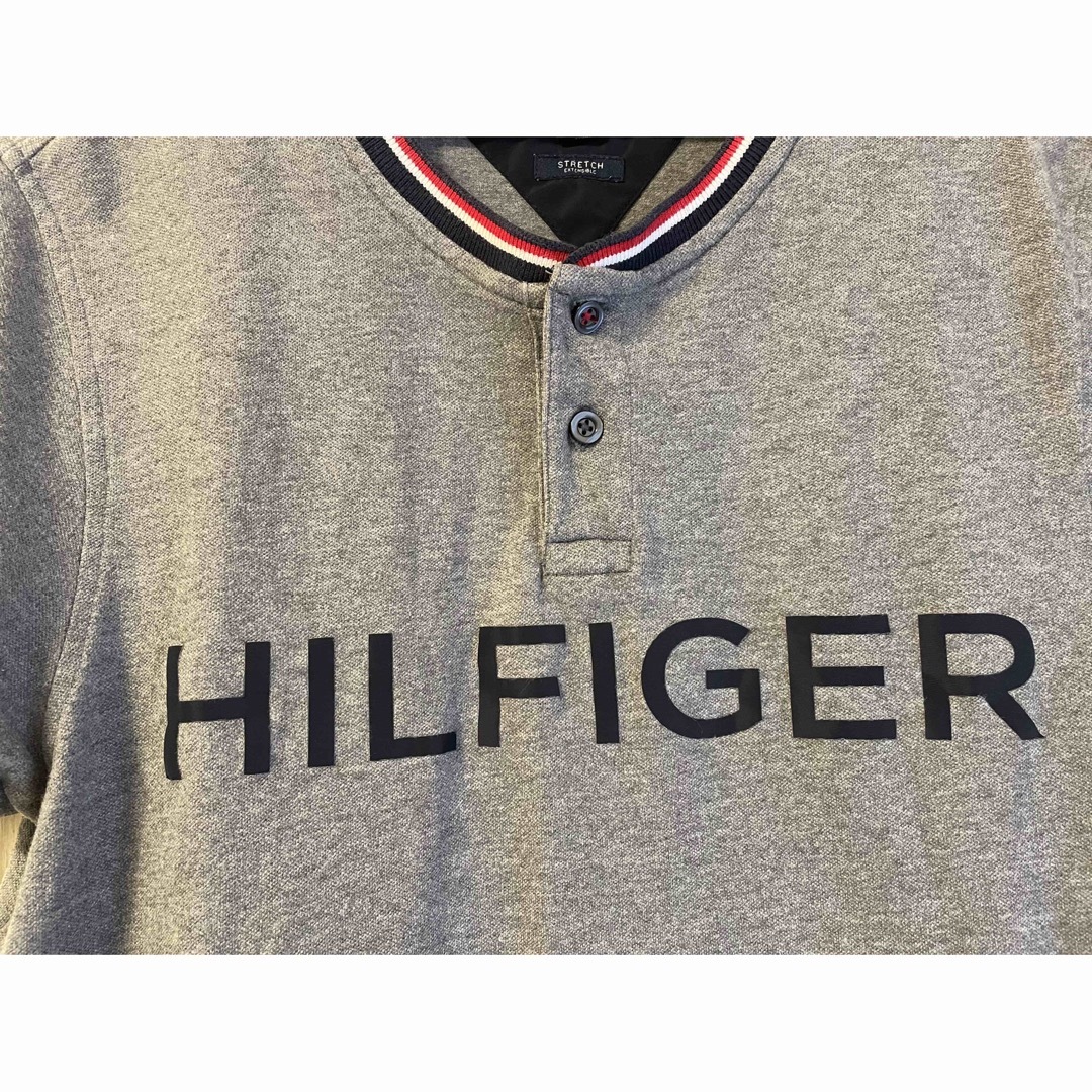 TOMMY HILFIGER(トミーヒルフィガー)のＭ 古着 TOMMY HILFIGER トミー ヘンリーネック Tシャツ メンズのトップス(Tシャツ/カットソー(半袖/袖なし))の商品写真