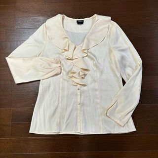 タルボット(TALBOTS)の【美品】TALBOTS タルボット❗️レディース　シャツ　シフォンフリルネック(シャツ/ブラウス(長袖/七分))