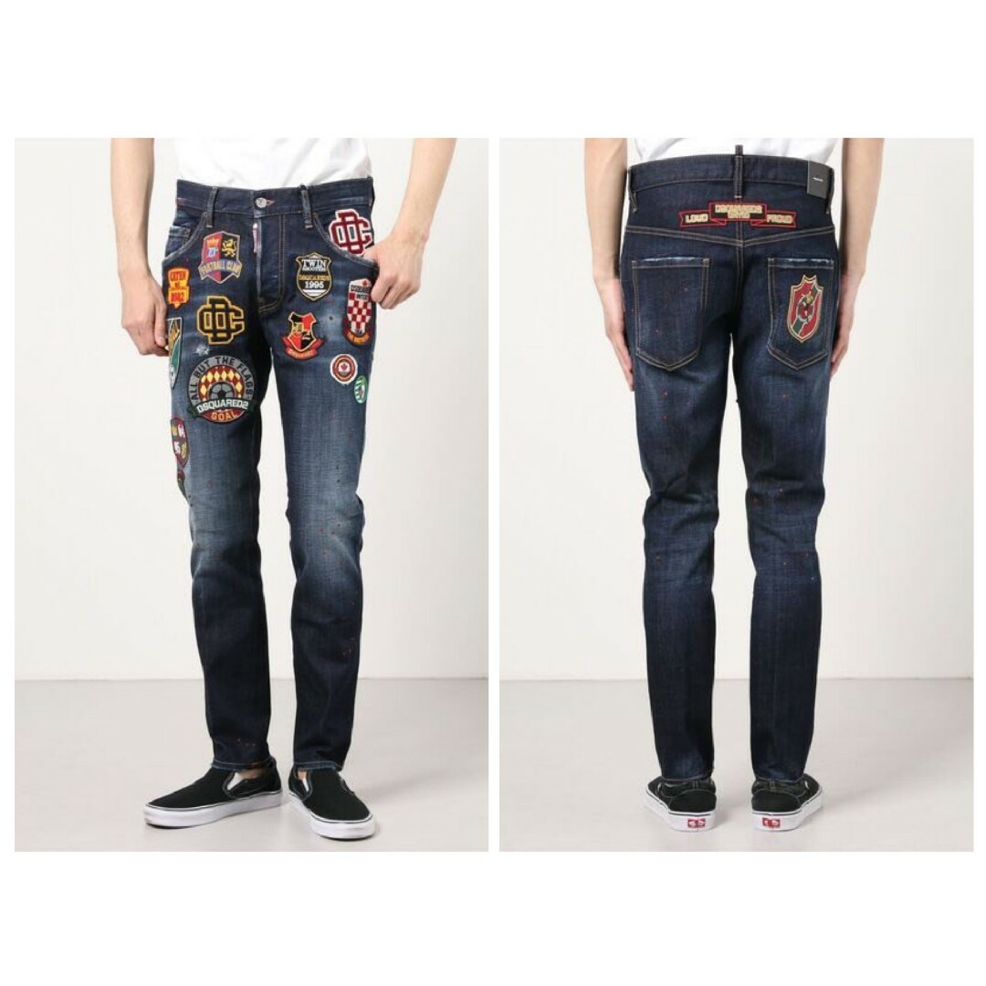 DSQUARED2(ディースクエアード)の極美品★DSQUARED2★Skater Patch Denim Pants メンズのパンツ(デニム/ジーンズ)の商品写真