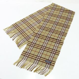 バーバリー(BURBERRY)のバーバリー ノバ チェック カシミヤ 100％ ストール ショール 秋 冬 フリンジ マフラー ブラウン 茶色 メンズ レディース MMM 0215-M17(マフラー)