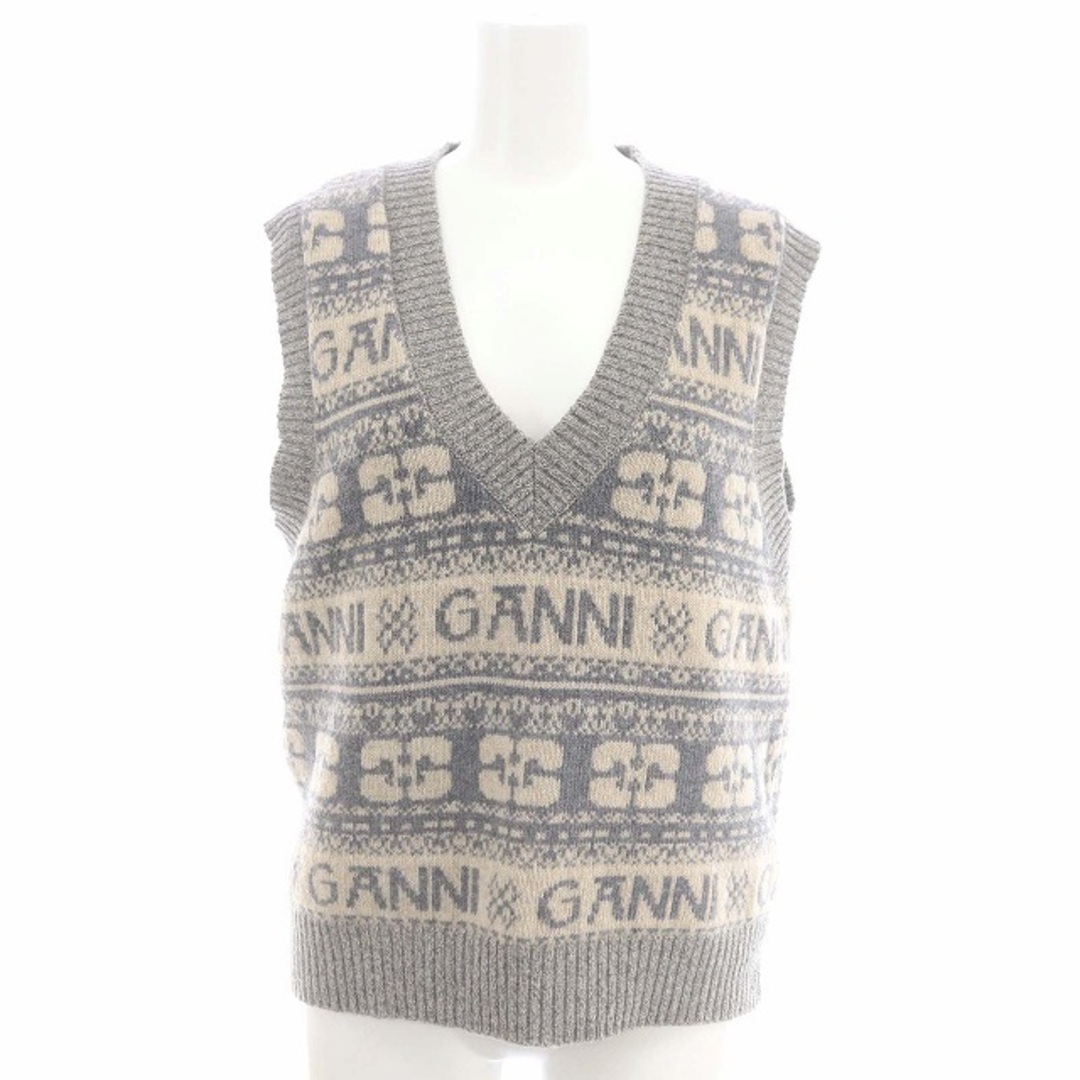 other(アザー)のガニー MAISON SPECIAL取扱い Logo Wool Mix Vest レディースのトップス(ニット/セーター)の商品写真