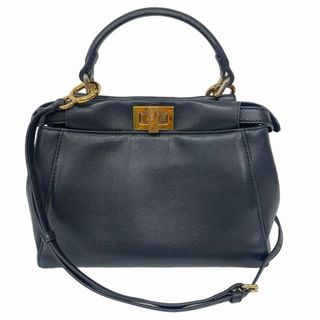 フェンディ(FENDI)のフェンディ ピーカブー 2way ミニ ハンドバッグ 8BN244 黒(ハンドバッグ)